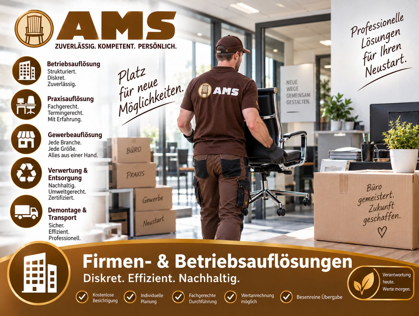 Günstige Räumung von Gewerbe Büro oder Firma & Praxis