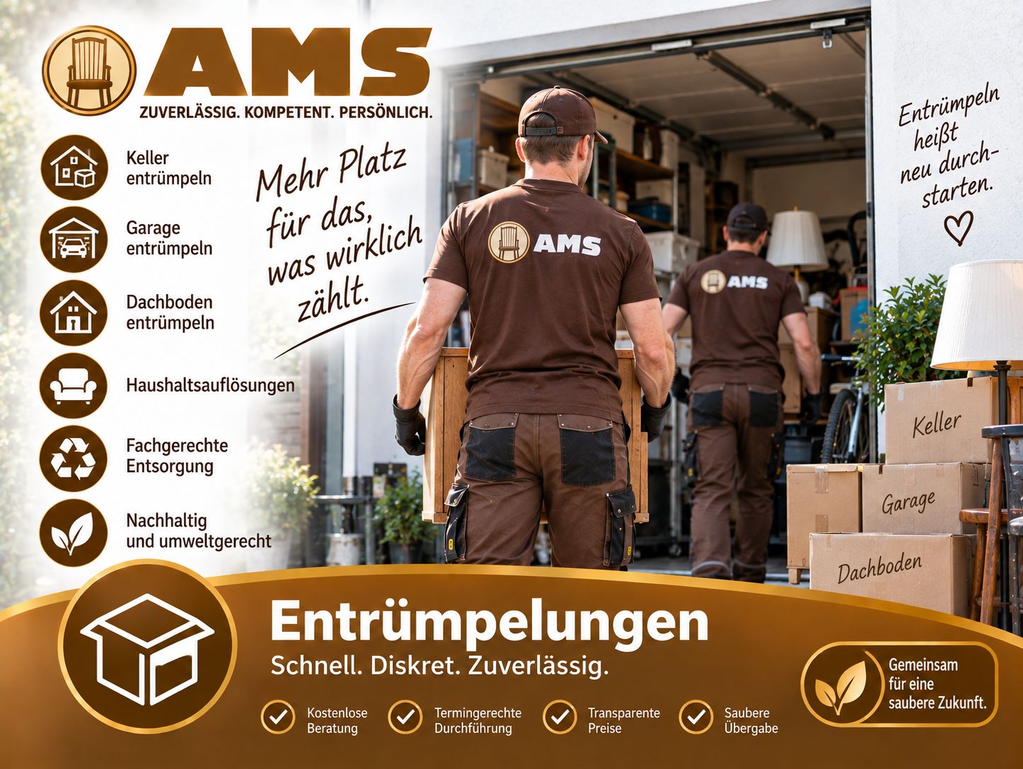 günstige Entrümpelungsfirma Leipzig AMS