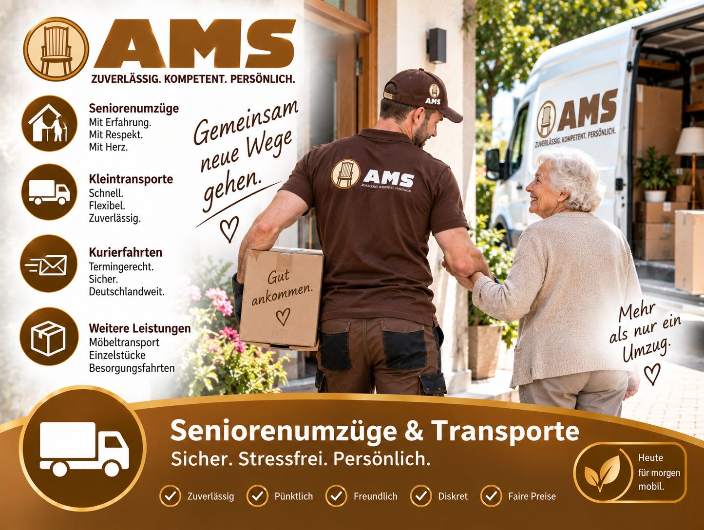 seriöser Anbieter für Senioren Umzüge und Wohnungsauflösung