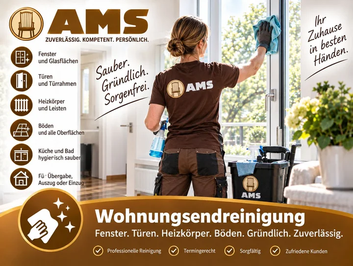 Endreinigung einer Wohnung oder eines Büros