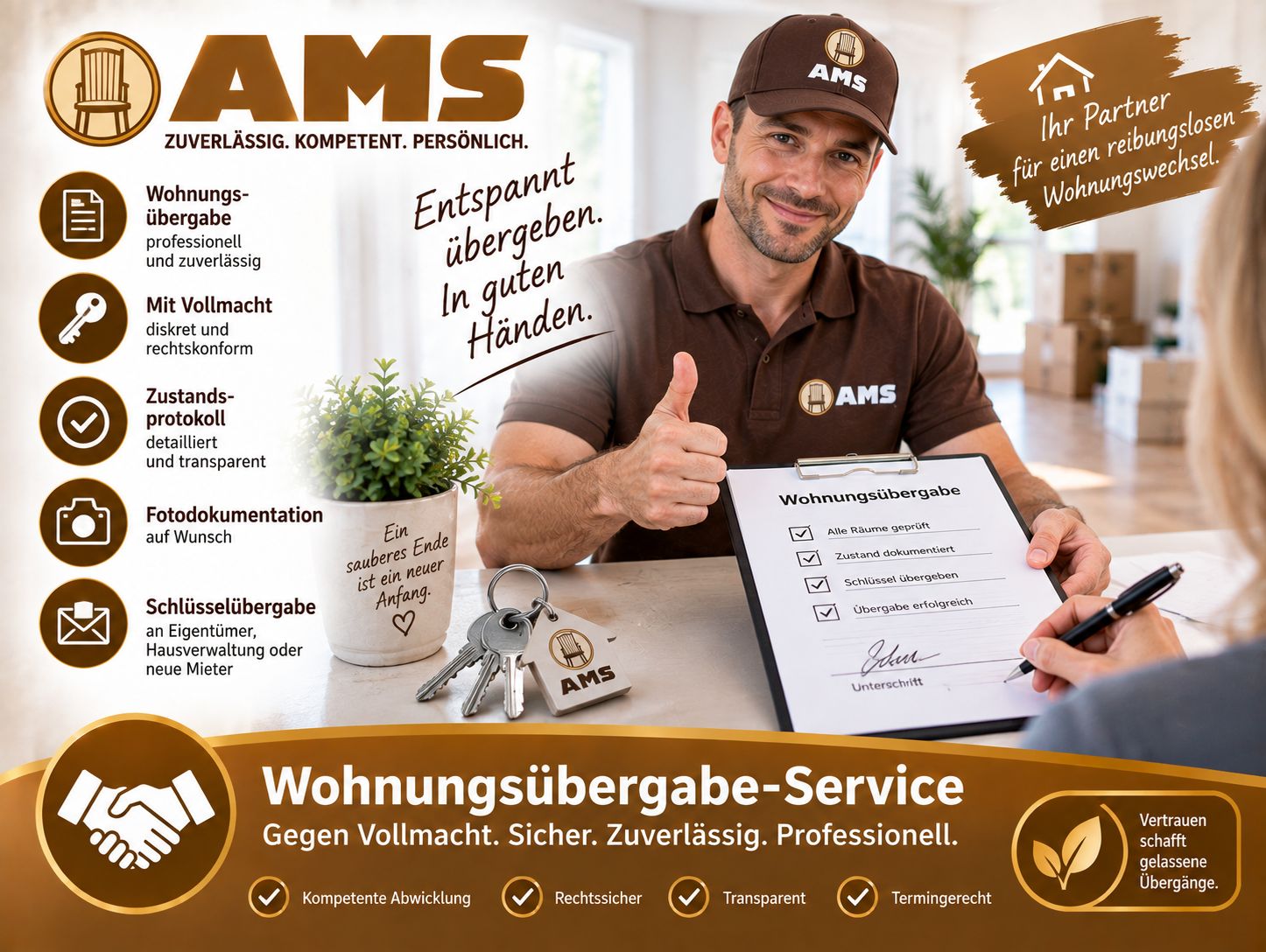 Vorbereitung einer Wohnung zur Übergabe