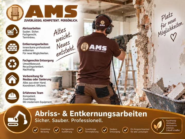 Abriss- und Entkernungsarbeiten